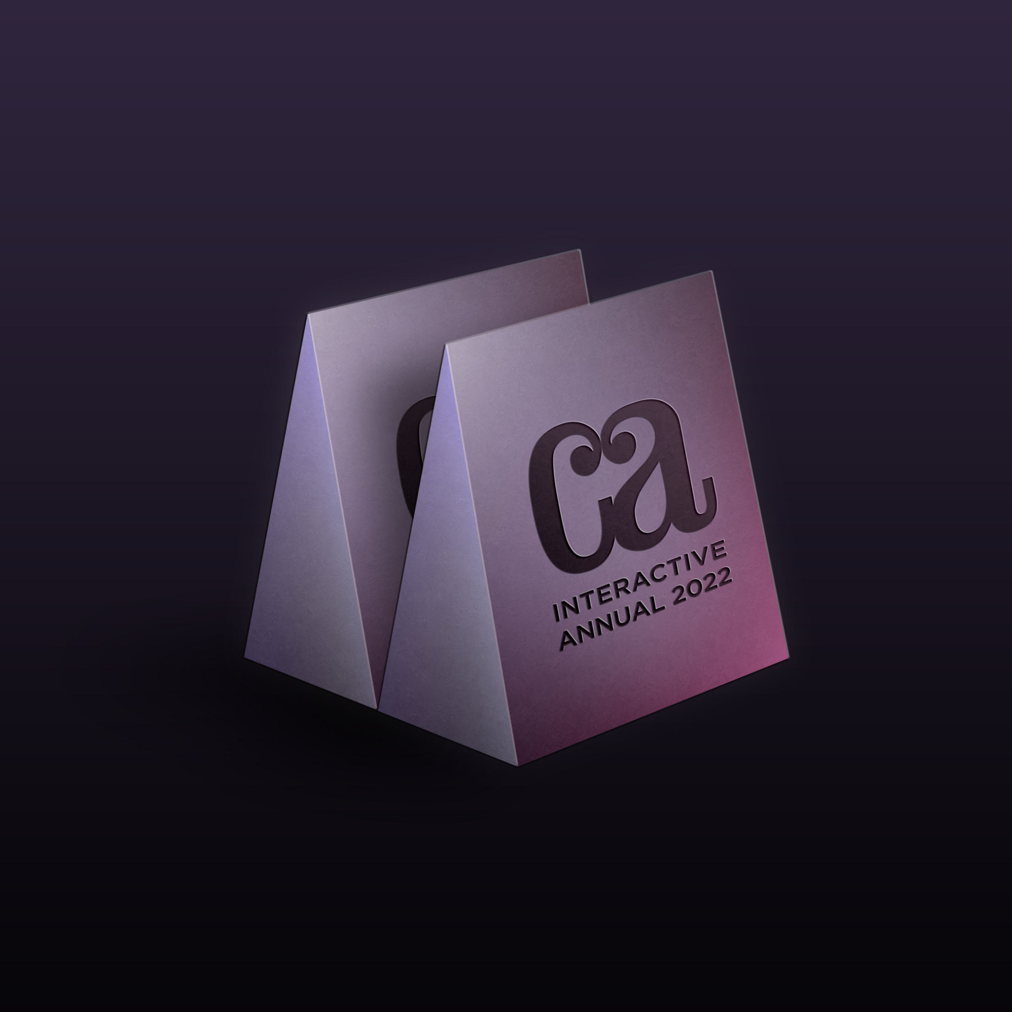 CA Interactive Annual 2022 folded card mockup