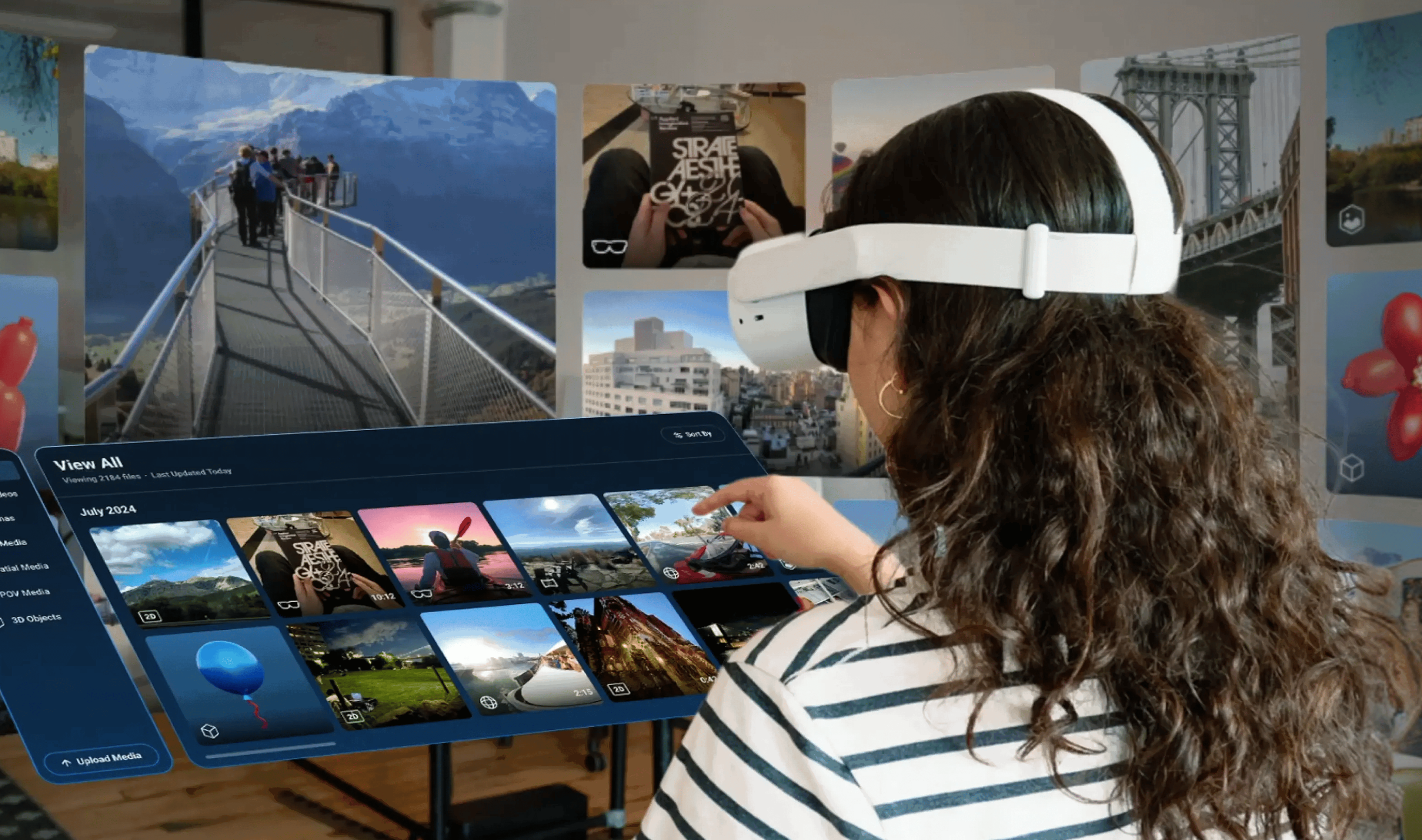 A spatial media viewer built with Meta for the Quest ecosystem