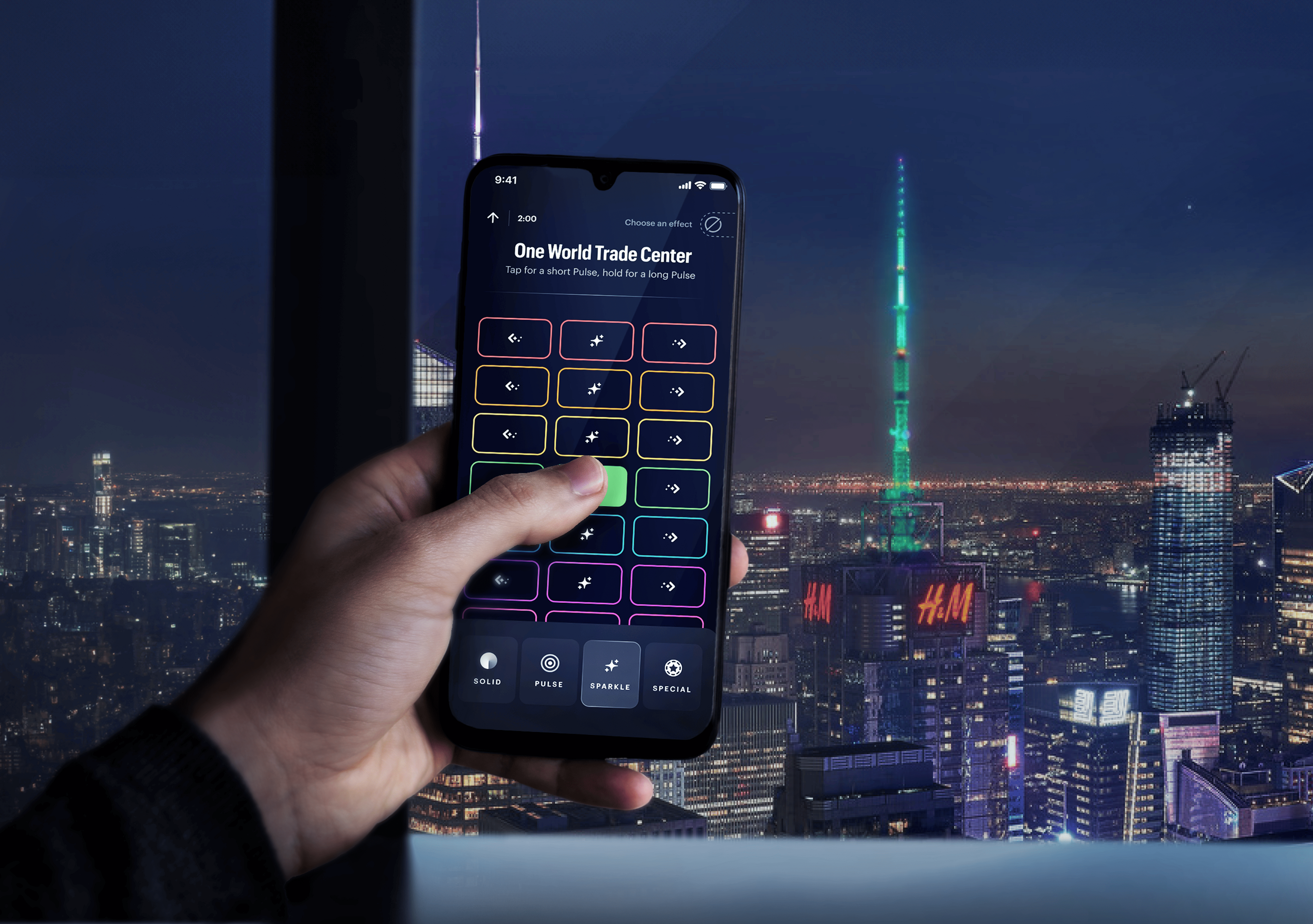 A connected app that lets anyone control the New York skyline