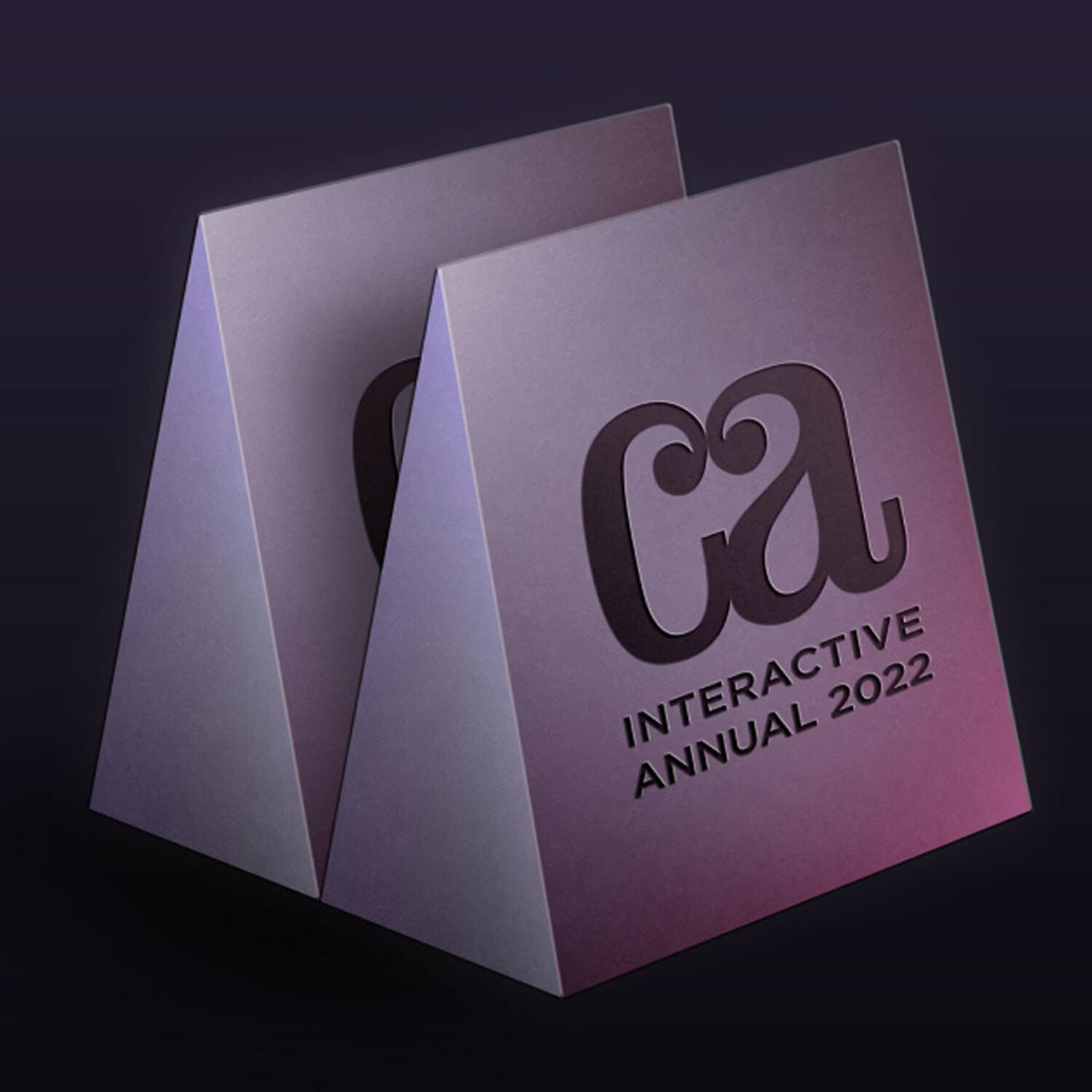 CA Interactive Annual 2022 folded card mockup