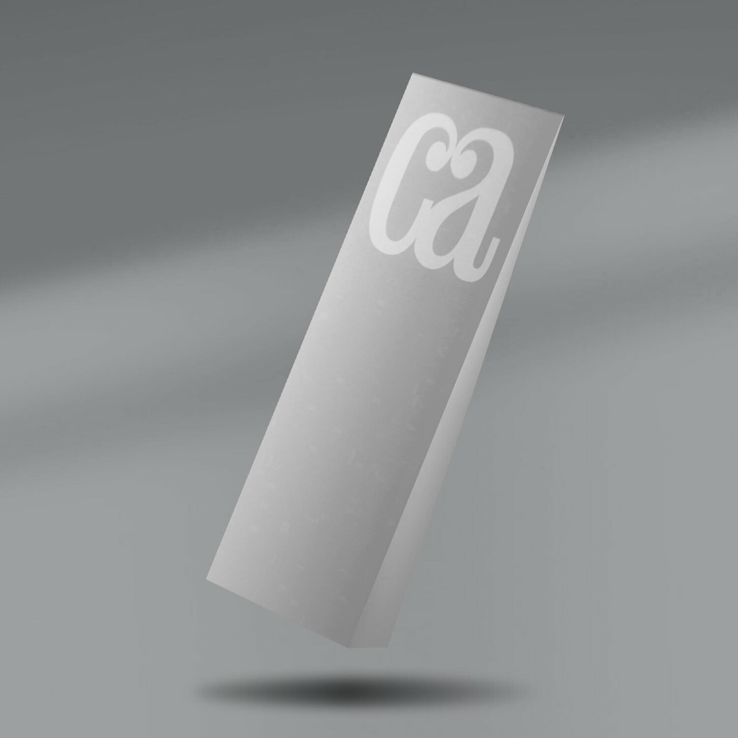 Frosted CA Interactive Annual slipcase render with the Communication Arts ca monogram