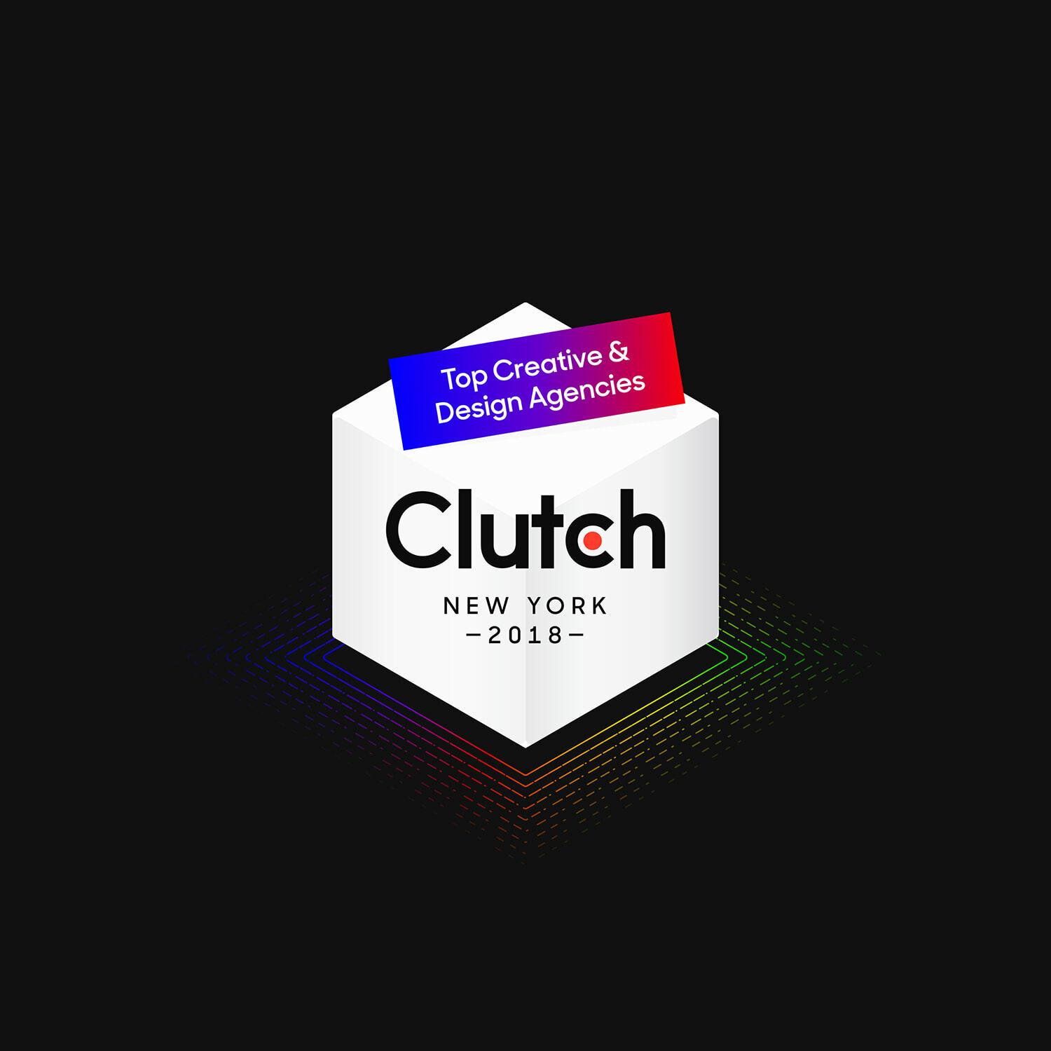 Clutch New York 2018 Top Creative & Design Agencies badge