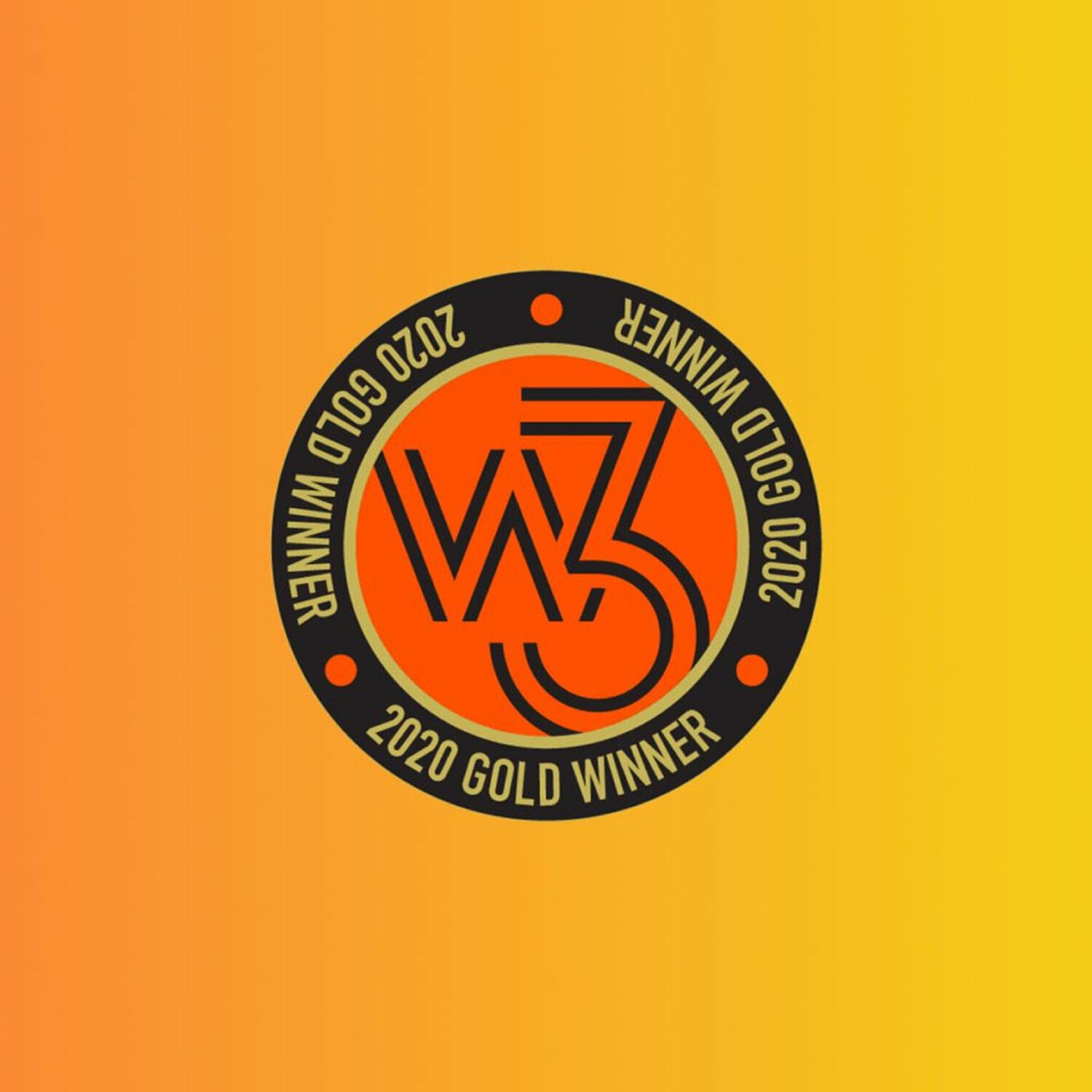 w3 Awards 2020 Gold Winner badge