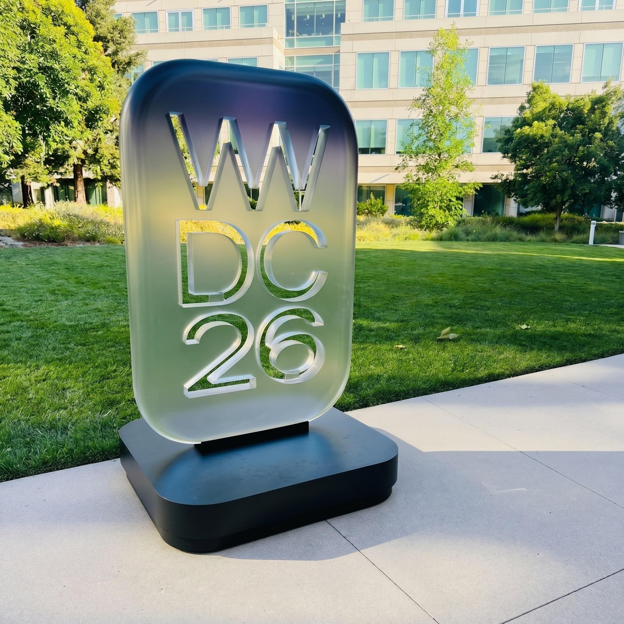 DC 26 sign displayed on a lawn outside a building